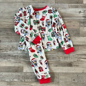 Bluey Kids Christmas Pajamas Size 10